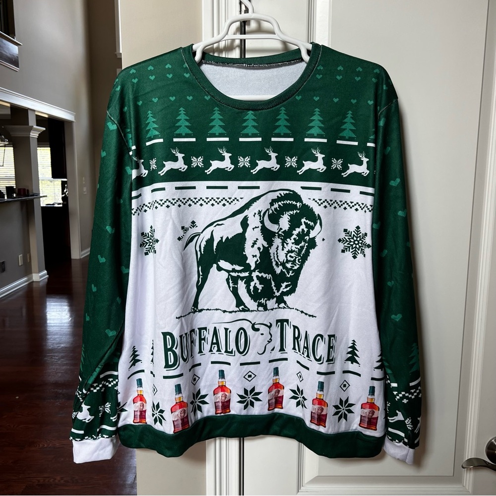 Buffalo Trace Bourbon Ugly Christmas Sweater